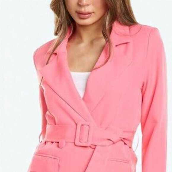 nwt 4si3nna Blaine Jacket Hot Pink - Picture 3 of 4